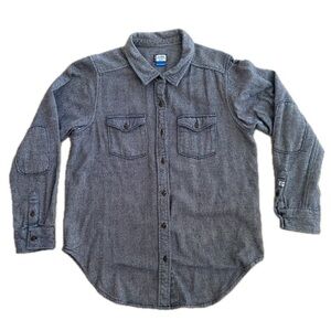 KAVU Billie Jean Flannel Button-Down Shirt – Medium, Cotton, EUC, Casual Outdoor